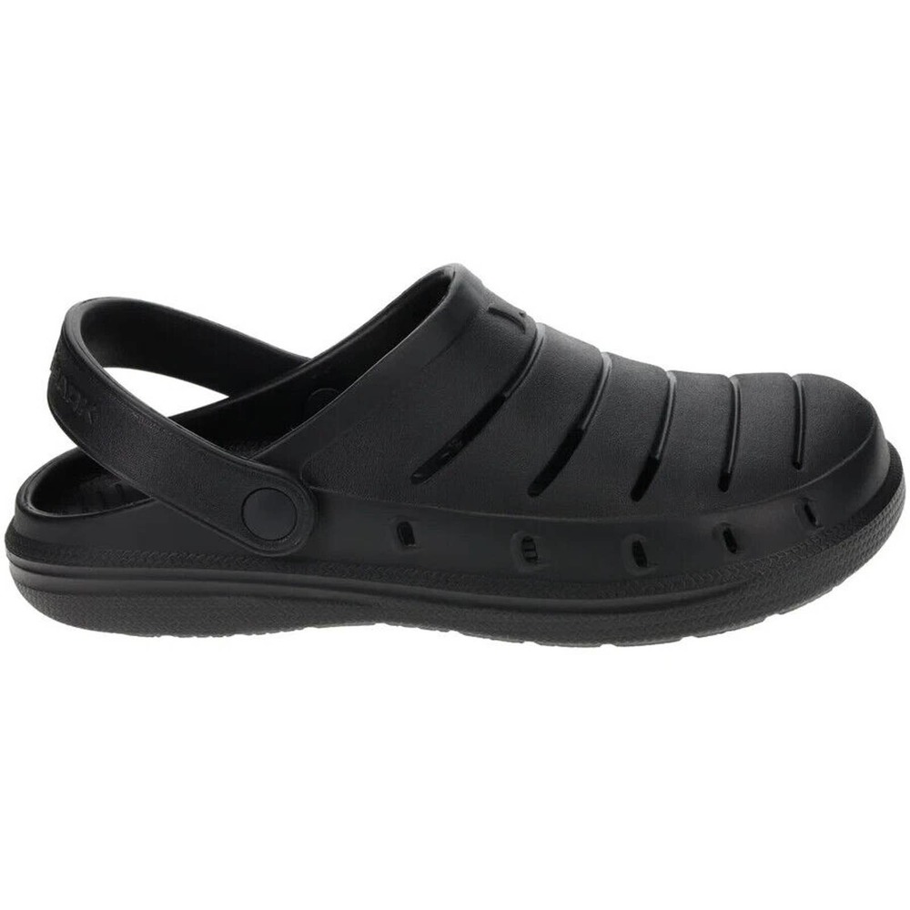 Men Black Slip-On Clog Croc Water Sandals Style Shoes Size 7 RUGGED SHARK